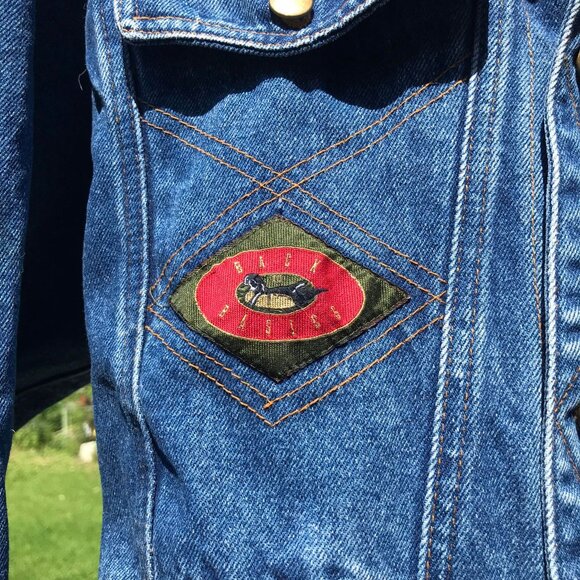 Vintage 90's Back To Basics Button Up Jean Jacket Size 14 Great Condition - Picture 4 of 9